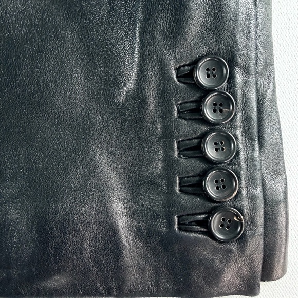 GUCCI Leather Trench Coat Men’s Small Color Black Authenticated REAL REAL - Picture 10 of 16